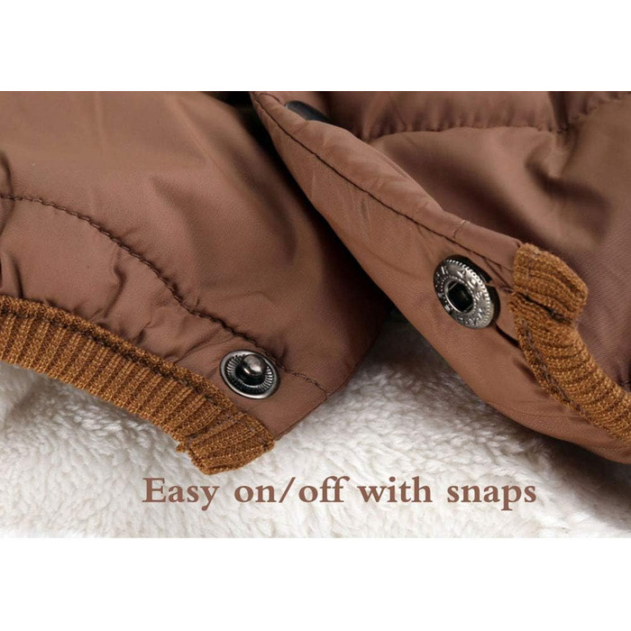 Зимовий теплий одяг для собак Oncpcare: теплий, непромокаючий костюм з флісу для собак, тепла жилетка для собак та котів, підходить для розміру 2XL (обхват грудей 72 см)