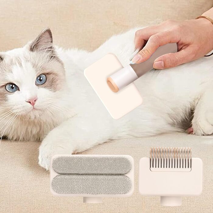 Гребінець для грумінгу домашніх тварин, багатофункціональна щітка для шерсті собак, багаторазова, портативна, для розплутування