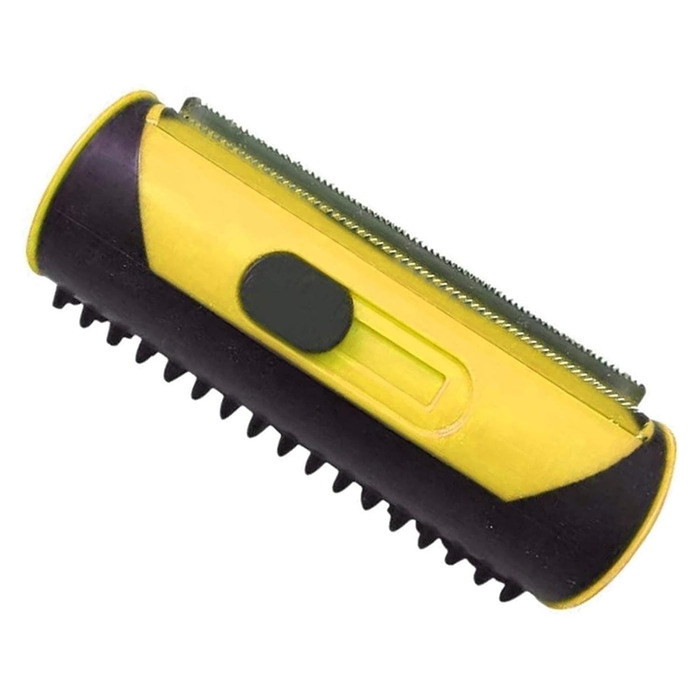 Щітка для котів та собак, видалення шерсті, гребінець для грумінгу, масаж та догляд (жовтий)
