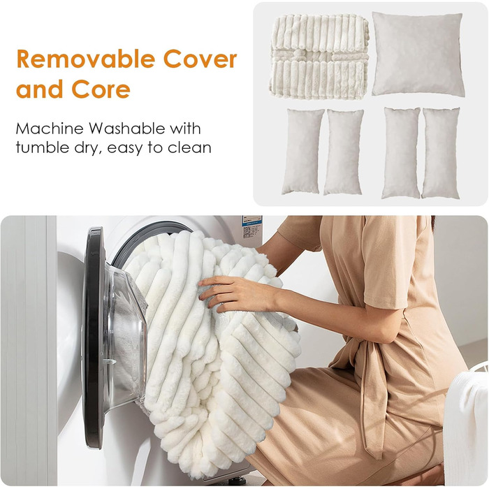 Килимок для котів XIAPIA з м'якою тканиною, 50x48x15 см. Ортопедичний лежак для котів та маленьких собак, білий.