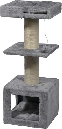 Котячий кігтеточка Dobar® Premium з дерева з великими та стійкими кігтеточками в винятковому дизайні - підходить для великих котів - 35 x 60 x 100 см (Easy)