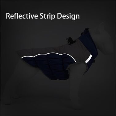 Теплий та відображаючий жилет/куртка для собак та котів на осінь/зиму (бавовна, утеплена, 4-4XL)