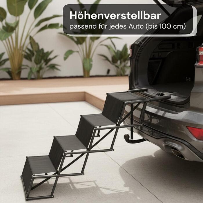 Сходинка для собак у машину, авторампа - складана, регульована висота, неслизька, для легкових та SUV