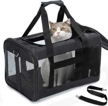 Транспортна переноска для собак та котів HITSLAM, складана, зелена (M)