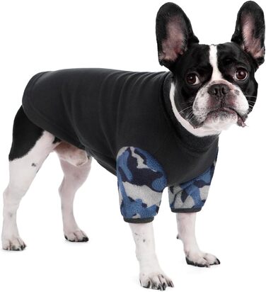 Теплий зимовий халат-піжама для собак, комбінезон, теплий одяг для собак, халат, швиний одяг для маленьких та середніх собак (Камуфляж, різні розміри)