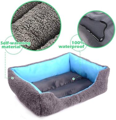 Килимок для собак Powerking: м'який, миючий, для собак, цуценят, сон та невеликих домашніх тварин (Світло-блакитний)