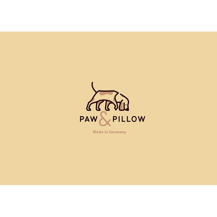 Лежак для собак paw & pillow® Outdoor та Indoor, стійкий до подряпин і укусів, миючийся, для подорожей, автомобіля та дому, сірий, розмір L, вироблено в Німеччині