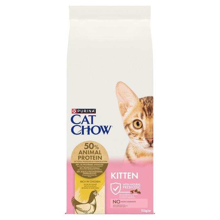 Сухий корм для кошенят PURINA Cat Chow Kitten з куркою, 15 кг