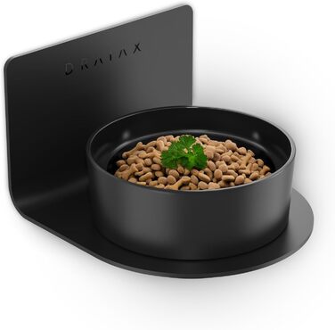 Настінна годівниця для котів та собак DRAIAX ElegantFeed S з кераміки, біла