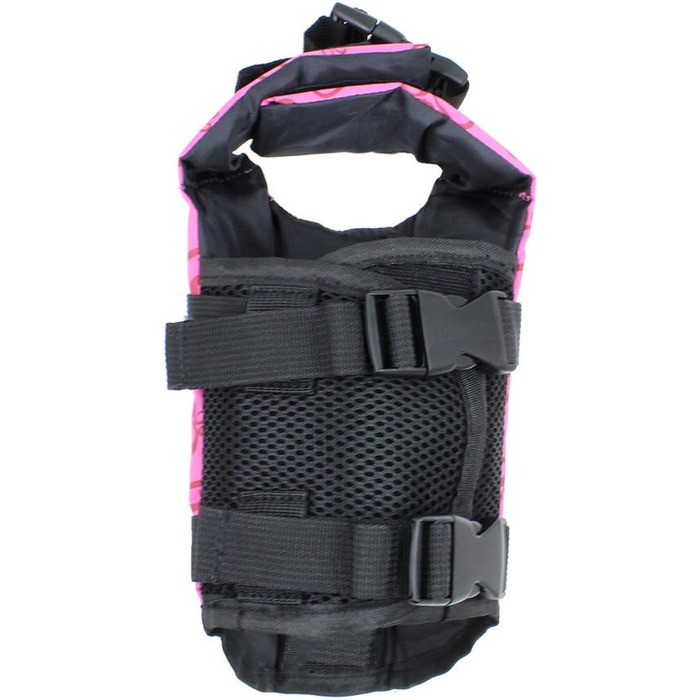 Жилет для собак Snik-S з світловідбиваючими смугами та регульованим поясом, плаваючий жилет для собак з короткою мордою (Мопс, Бульдог, Пудель), XS, рожевий