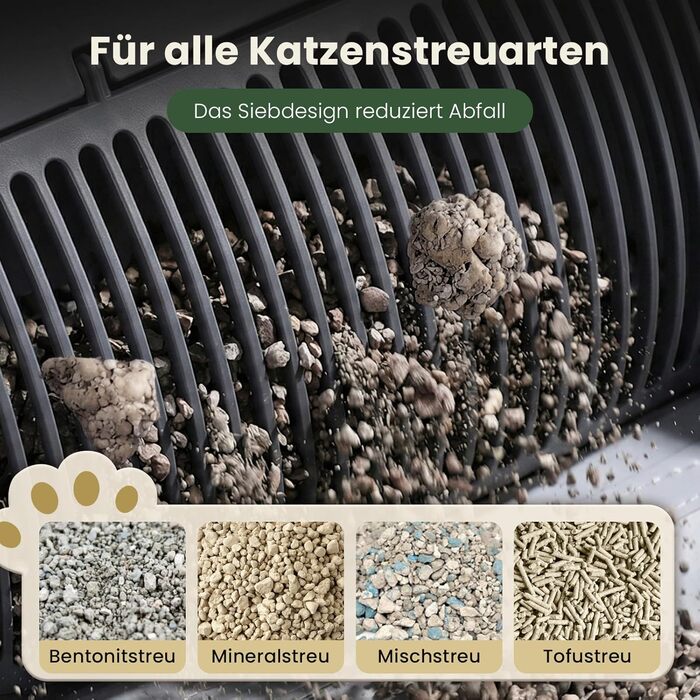 Автоматичний лоток для котів з самоочищенням 65л, 9 сенсорів, керування через додаток, захист від защемлення (сірий)