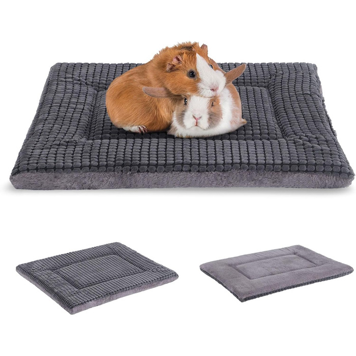 Ортопедичний лежак для собак BVAGSS, миючий, м'який, теплий, для собак маленьких, середніх та великих порід, 76x50x4 см, сірий