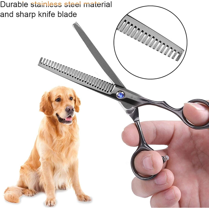 Набір тримерів для тварин зі сталі (7 шт.) - догляд за шерстю собак та котів