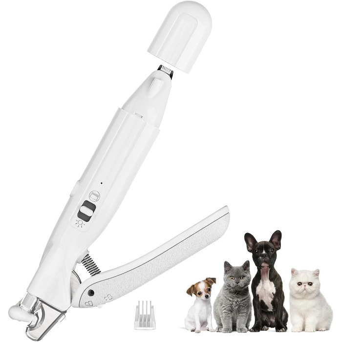 Машинка для стрижки собак Leise, 4 в 1: стрижка тіла, обрізка подушечок, догляд за очима та вухами. Ідеально для собак та котів. (2 в 1 комплект)