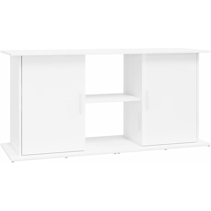 Підставка для акваріума INLIFE, глянцева біла, 121x41x58 см, ДСП, 30,5 кг