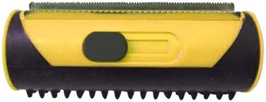 Щітка для тварин 3-в-1 для собак та котів: видалення шерсті, самоочищення, для довгої та короткої шерсті (жовта)