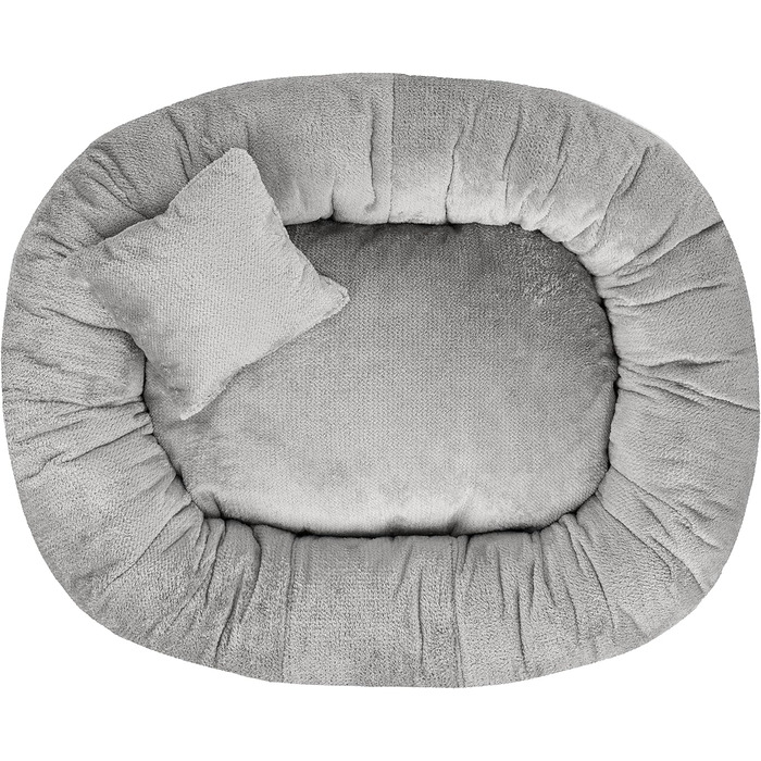 Килимок для собак Лілі, для маленьких собак - м'який лежак з Sorisso тканини, зносостійкий, міцний (M, світло-сірий)