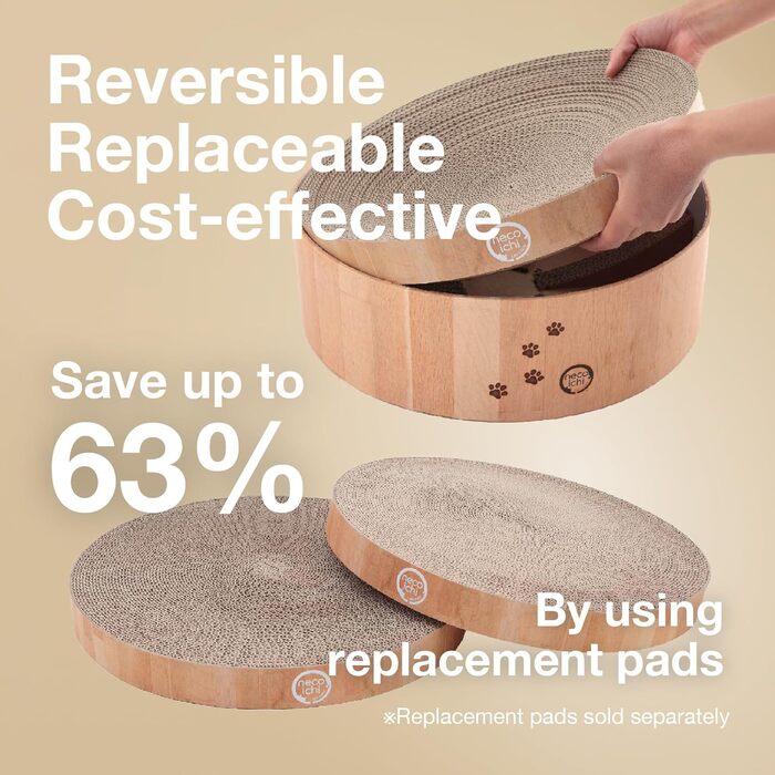 Нікоічі Козі: лежанка-подряпач для котів, 1,31 кг, стандартний розмір