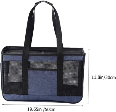 Транспортна сумка для кота/собаки Yardwe: дихаюча, з Oxford тканини, складана, з плечовим ремінцем