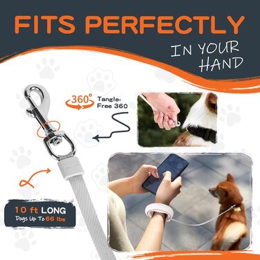 Рулетка для собак Moestar 3м, чорний/зелений, для малих та середніх порід, з відсіком для відходів