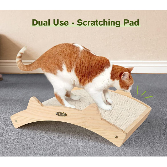 Pecute Комплект з 2 картонних когтеточок для котів, двосторонні, з якісного картону, стійкі, для догляду за кігтями та захисту меблів (38.5 x 20.5 см), Classic (2 шт.) (Покращена версія з сизалю)