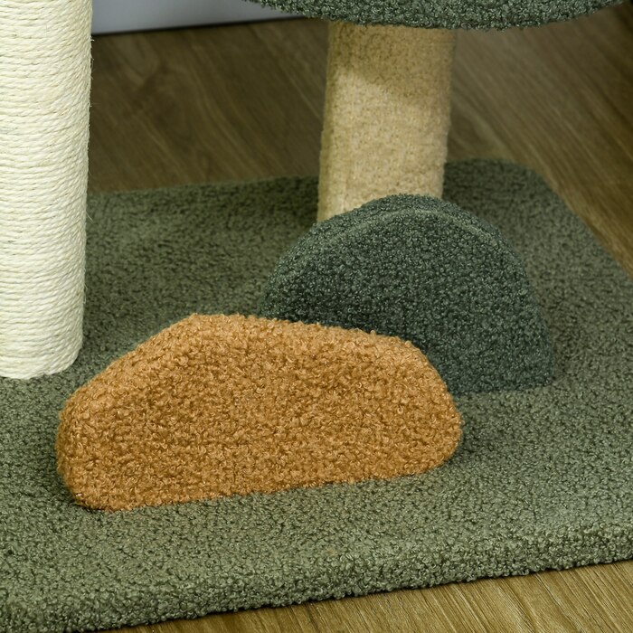 PawHut Cat Tree, легко переміщається, кігтеточка для кішок 52 см з 2 ярусами, Play Ball, Sisal, Indoor| Аосом