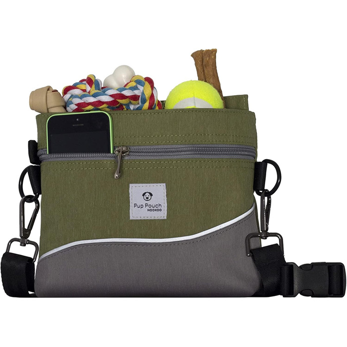 Сумочка для ласощів для собак Nookoo з магнітним закриттям, кишеня на блискавці, ідеальна для аджиліті-тренувань