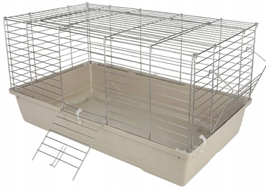 Клітка для кролика, морської свинки та гризунів, висока та міцна, 80x48x41 см