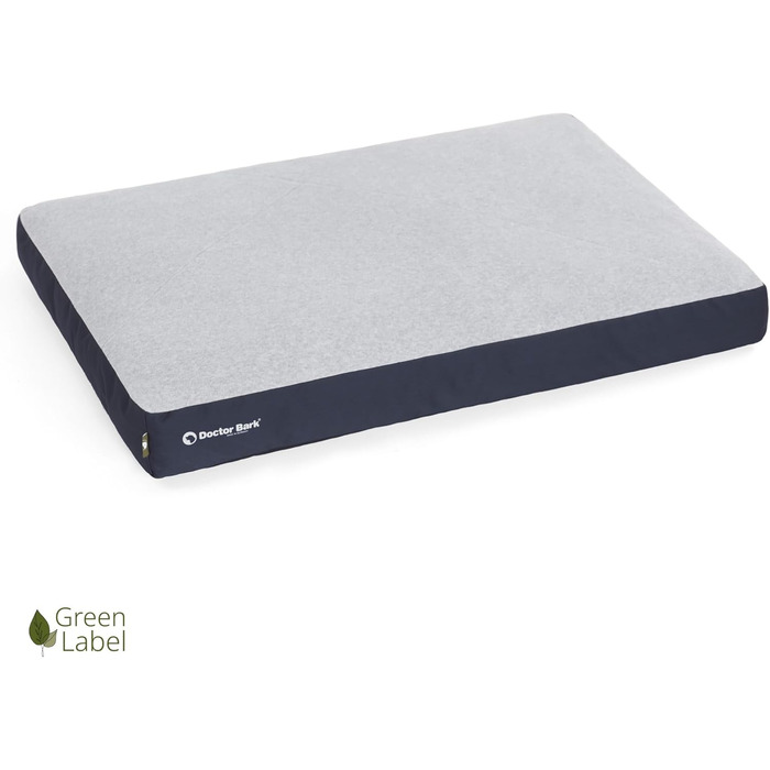 М'яке ліжко для собак середніх порід GreenLabel - зручне та миюче, 88x60 см, кобальтово-синій колір