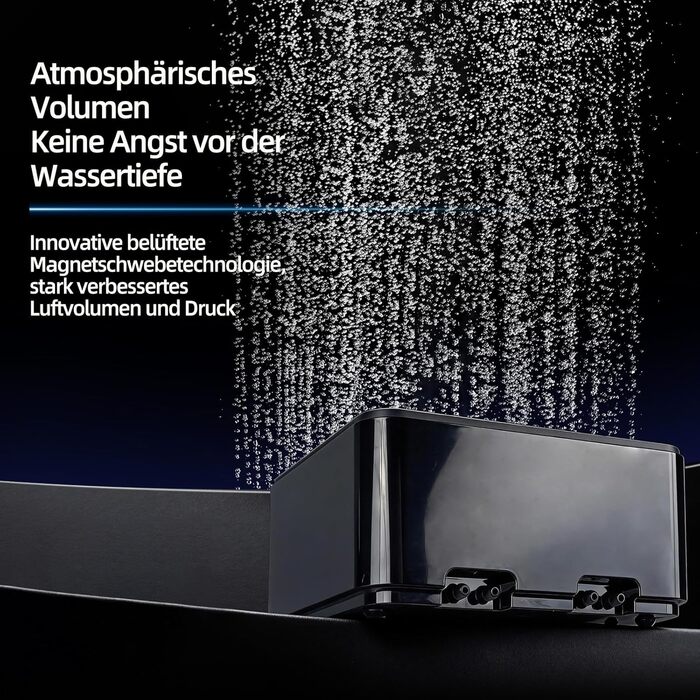 Повітряний компресор для акваріума Boxtech 10W, 4 виходи - тихий, регульований, для акваріумів 50-500л