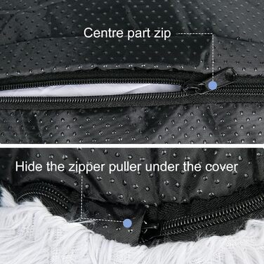 Заспокійливе ліжко для собак знімний чохол, миється, ліжко-пончик проти тривоги, м'яке, кругле, затишне, плюшеве, тепле, 60 см, світло-сірий, зовнішній діаметр 60 см (M), чорний