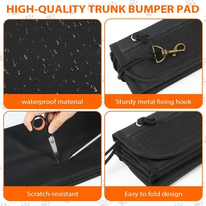 Захисна килимок у багажник для автомобіля Flintronic, 96 x 64 см, складаний, універсальний, для захисту від ударів, підходить для авто, SUV та мінівенів