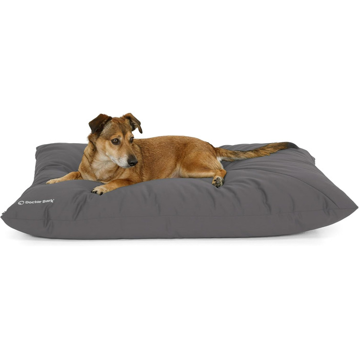Килимок для собак Doctor Bark Country, великий, сірий, для собак великих порід, миючий, м'який, зручний, GreenLabel (Кілтрі-подушка - L, сірий)