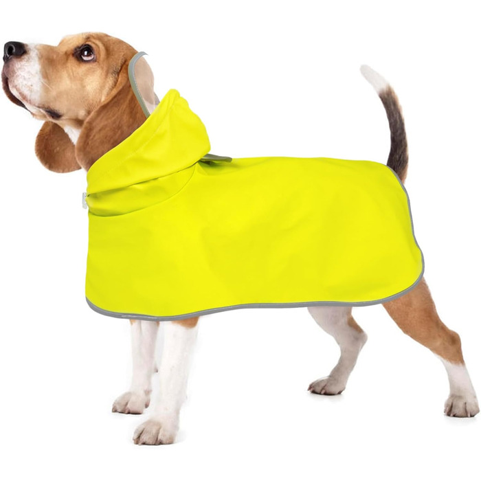Дощовик для собак Kuoser, жовтий, водонепроникний, розмір S