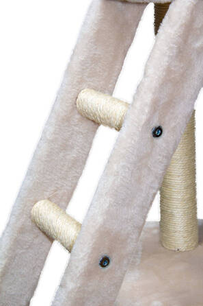 Високий когтеточка-комплекс із лежаком та стовпчиком для кігтів, вежа Pet HOBBY 101 — 160 см