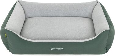 Ліжко для собак середнього розміру Doctor Bark - зручне та м'яке гніздище, зелений колір, 97x75 см, Made in Germany