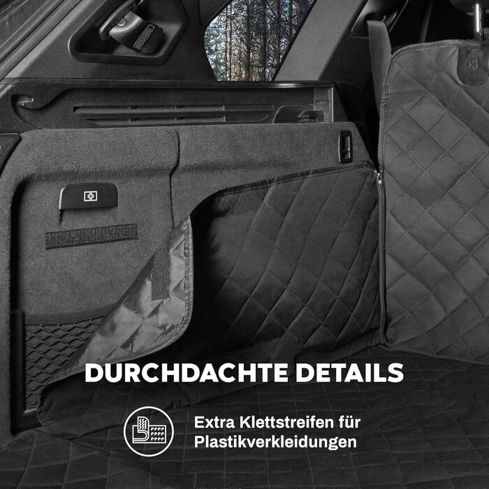 Захист для багажника автомобіля від бруду та подряпин для собак, водонепроникний, чорний, 174 x 190 см