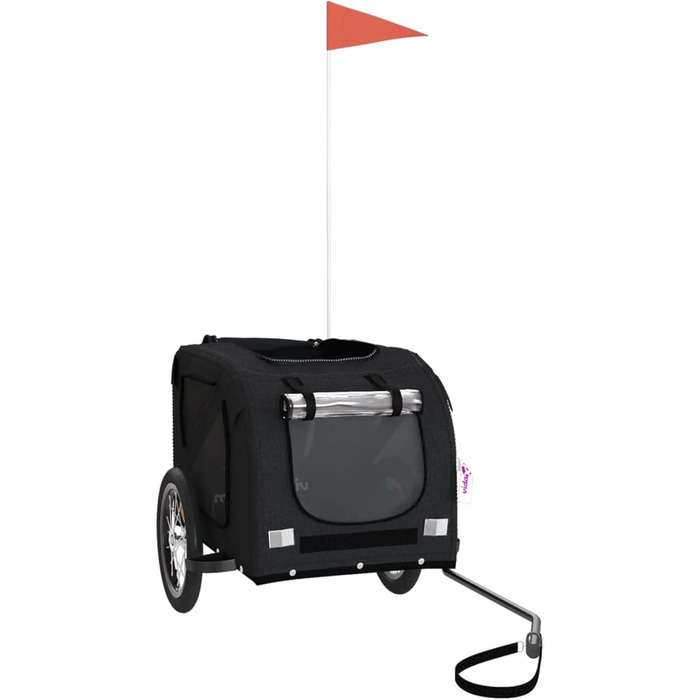 Фарм-причіп для собак Gecheer: міцний каркас з заліза, оксфордська тканина, дах з ПВХ, для безпечних та комфортних поїздок з домашніми тваринами