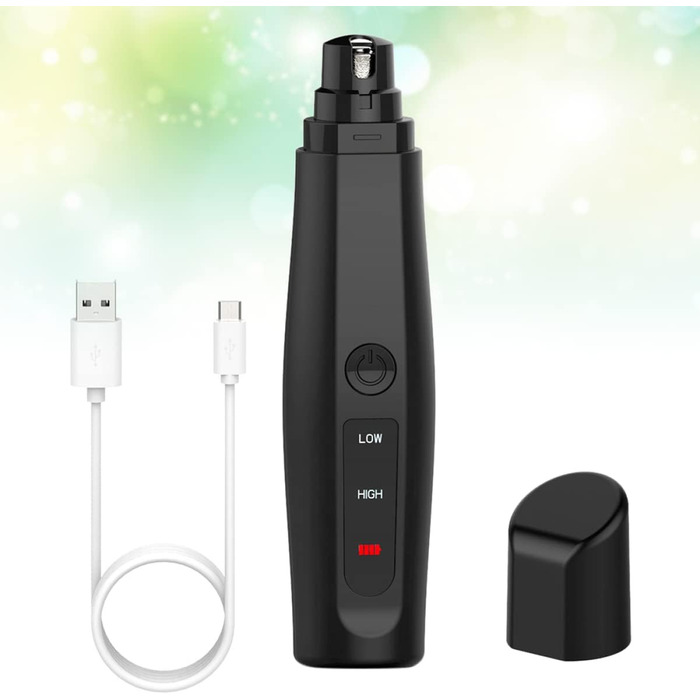 Електричний триммер для нігтів Happyyami для собак та котів - безпечний та зручний, з алмазним насадком