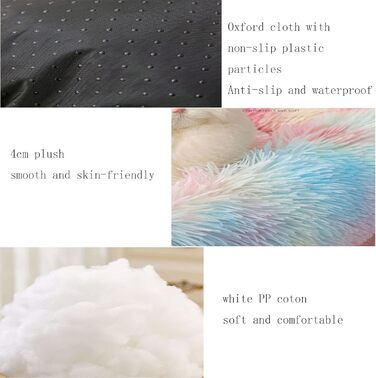 Крісло-ліжко для собак велике, м'яке, з плюшу, тепле, зручне, для малих, середніх та великих собак (L, 80 x 70 x 18 см, блакитний)