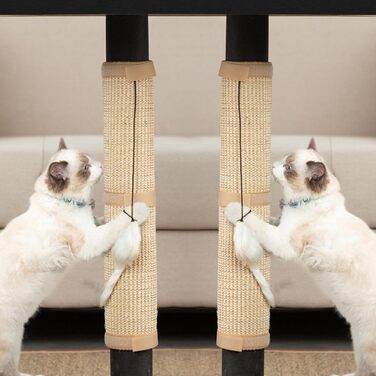 Килимок від подряпин для котів JanYoo (2 шт.) - захист меблів, 50x25 см, бежевий