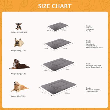 Килимок для собак - м'який та теплий лежак для тварин, лежак-пуф, килимок для собак, 90x70 см, сірий
