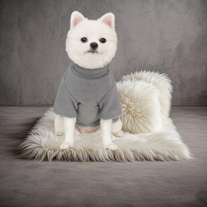 Пуловери для собак - 2/3 шт. з флісу, теплі, з високим коміром, для маленьких собак, кошенят, тепла зимова одяг для домашніх тварин (Сірий, Зелений, Синій, M)