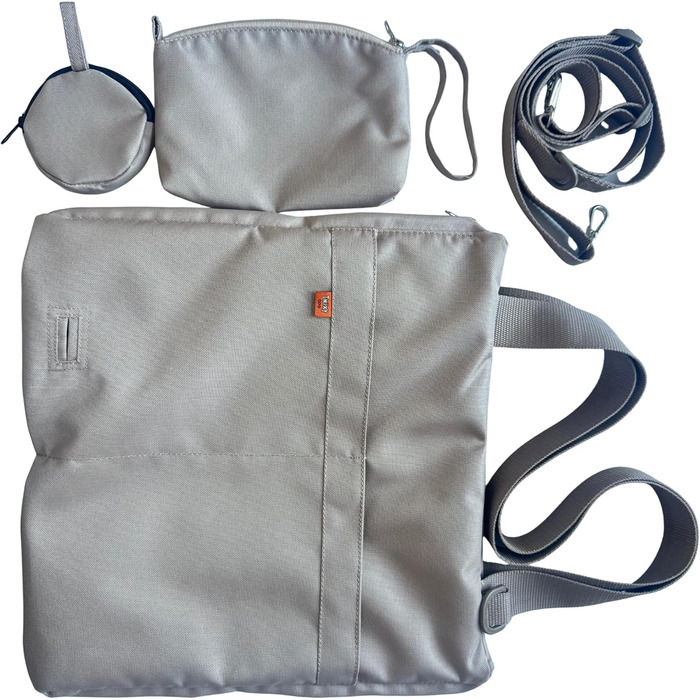 Сумка Tasche 2-в-1 з підстилкою для собак – складана, легка, водовідштовхувальна. В комплекті: косметичка, сумка для снеків, поводок, карабін