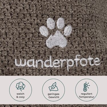 Ортопедичне собаче ліжко для подорожей – зручне та сертифіковане (OekoTex, GSR) – коричневе, розмір L