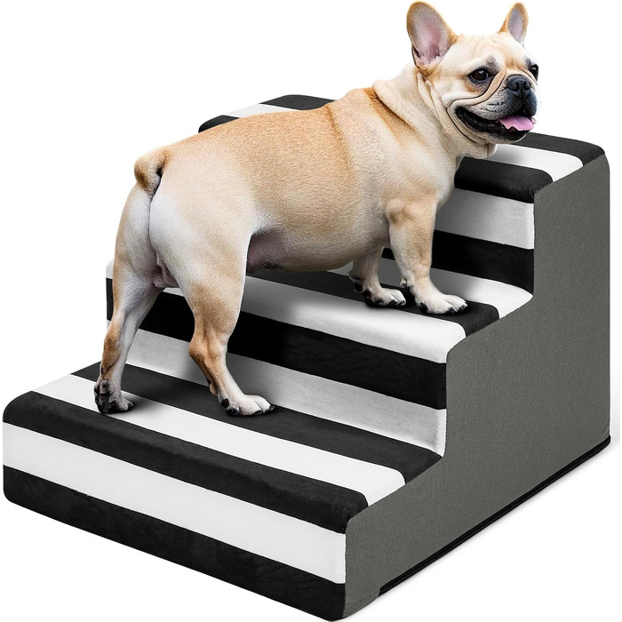 Сходинка для тварин PawK знімний чохол, 3 сходинки, щільний пінопласт, для собак та котів, 45 x 45 x 34 см