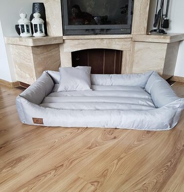 Крісло-лежанка для собак Odol-Plu XXL - м'яке ліжко для собак з можливістю вибору розміру та кольору (120 x 90 см)