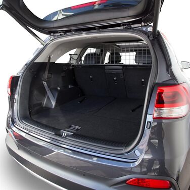 Сітка для собак Travall, сумісна з Kia Sorento (2014-2020), з панорамним дахом. Надійний захист багажника: сталева перегородка, роздільник вантажу, автозакріп для собак