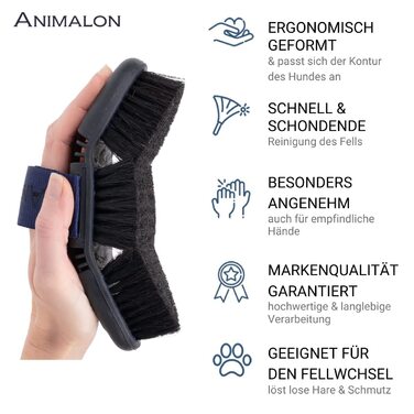 Щітка для собак з короткою шерстю Animalon Kurzhaar: для догляду під час линьки | Інноваційна щітка для собак з короткою шерстю