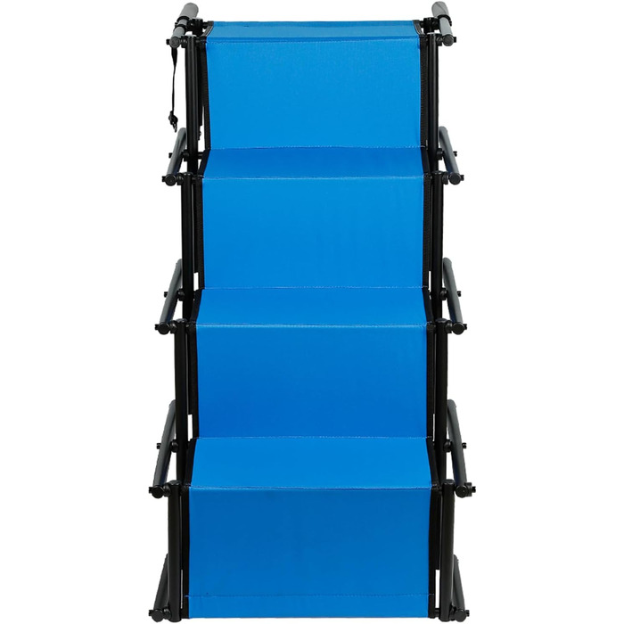 Рампа для собак Homewell - складана, до 70 кг, регульована - для малих, середніх, великих та хворих собак - легка у зберіганні (блакитна)